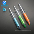 Stylo promotionnel de surligneur de seringue de couleur multi avec le stylo bille 2 dans 1